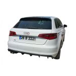 Audi A3 8V (2012-2016) Uyumlu Plastik Arka Tampon Difüzörü (Hatchback/Sedan)