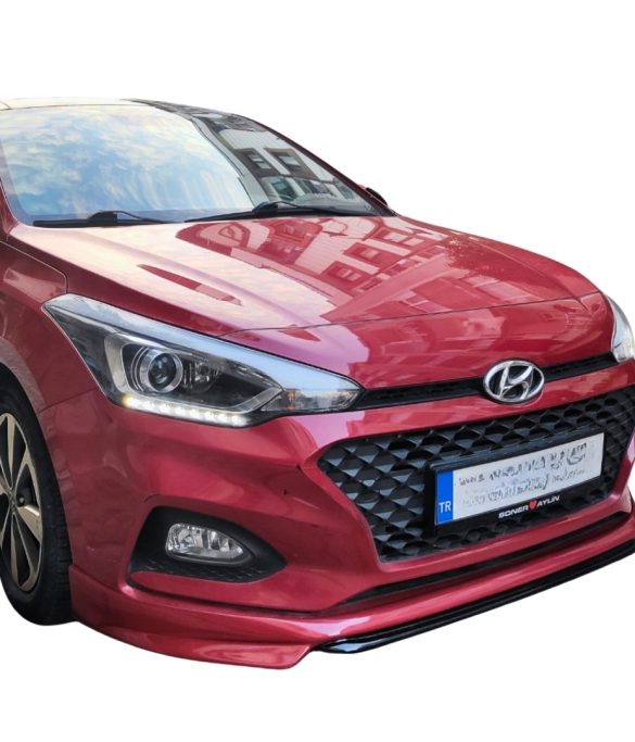 Hyundai i20 (2017-2019) Uyumlu Plastik Ön Ek (Lip)