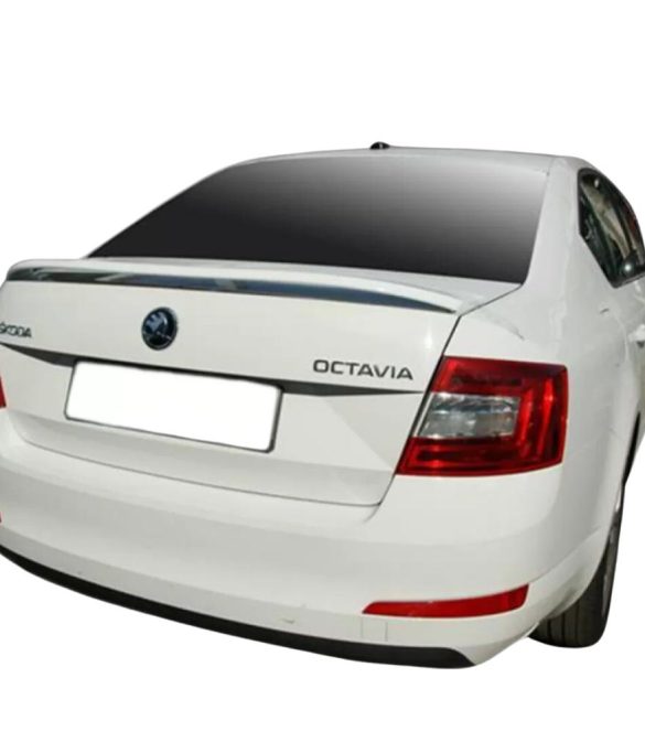 Skoda Octavia Mk3 (2013-2020) Uyumlu M4 Style Plastik Bagaj Üstü Spoiler