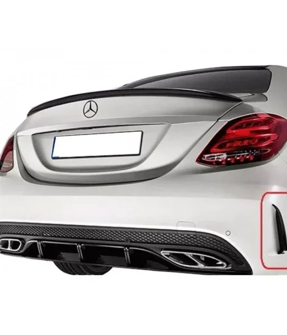 Mercedes W205 C Serisi Sedan Amg  C63 Style  Arka Tampon Difüzör