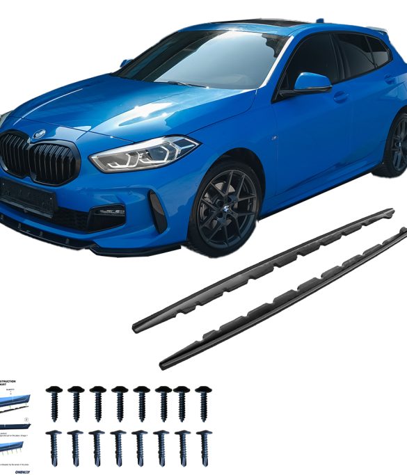 Bmw 1 Series F40 M-pack 2019-2024 Marşpiyel Altı Lip / Bmw 1 Series F40 M135i 2019-2024 Marşpiyel Altı Lip (2 Parça)