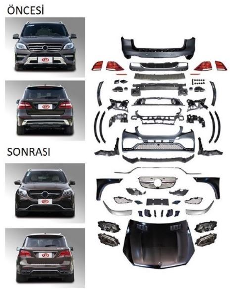 W166 ML SERİSİ UYUMLU GLE AMG DÖNÜŞÜM SETİ